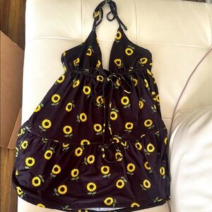 Sunflower Halter Dress